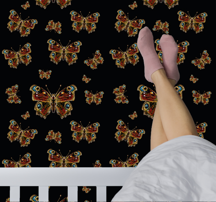 Festett pillangó állat tapéta - TenStickers