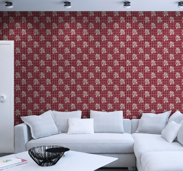 Geometriai formák nappali tapéta - TenStickers