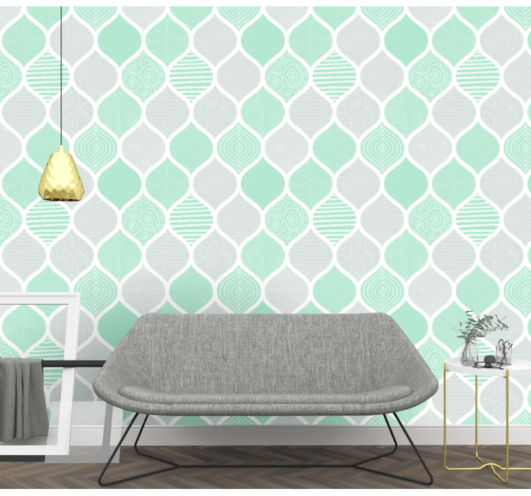 Geometriai rajzok és formák modern tapéta - TenStickers