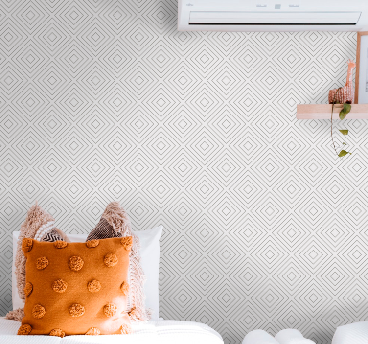 Geometrikus gyémánt alakú Tapéta Geometriai - TenStickers