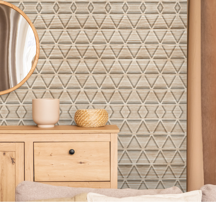 3d textúra rétegek Tapéta háromszögek - TenStickers