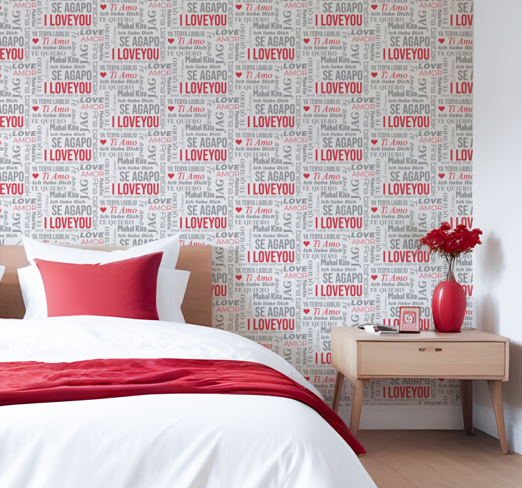i love you különböző nyelveken Tapéta felirat - TenStickers