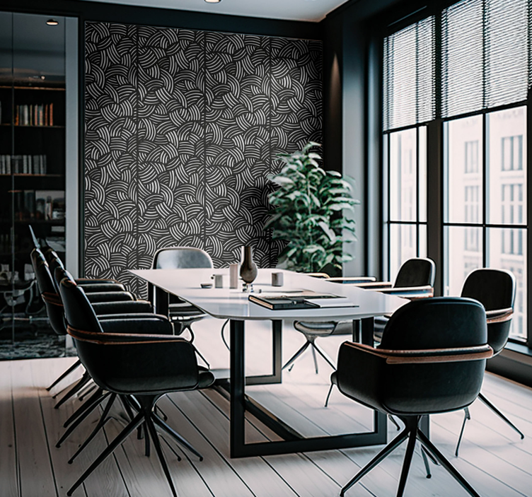 Irodai falmatrica görbék csíkok - TenStickers