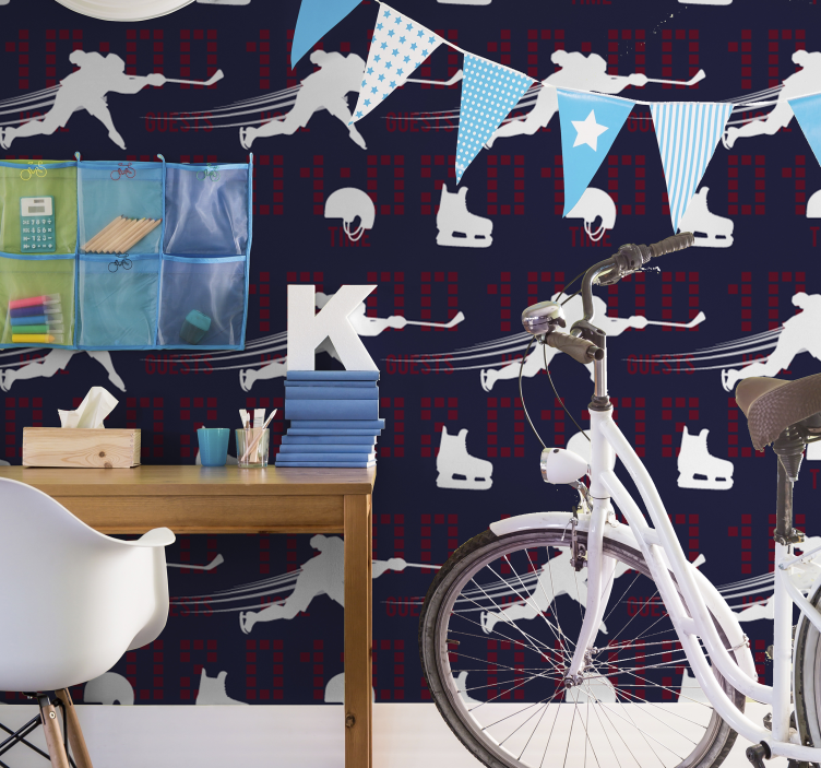 Jégkorong játékos tizenéves hálószoba tapéta - TenStickers