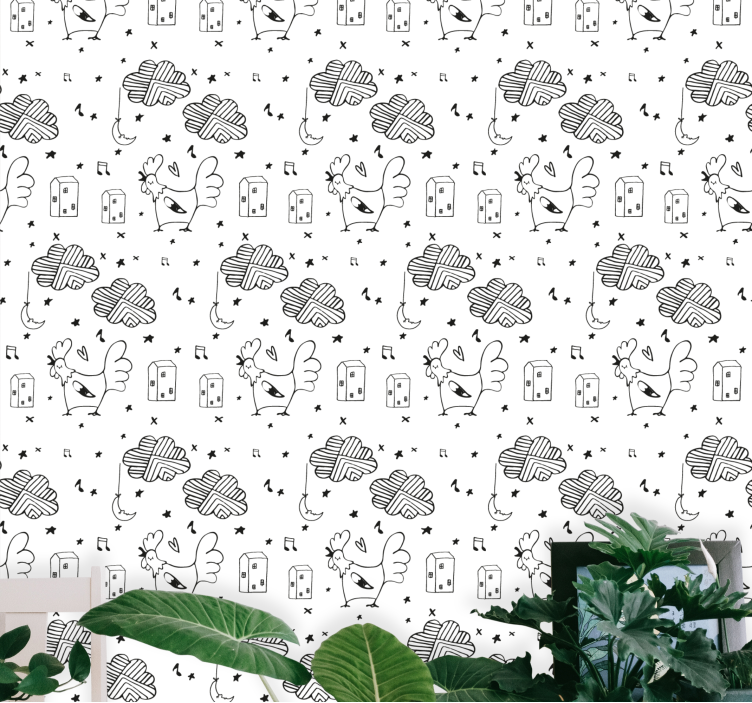 Kakas rajzfilm minta Allati tapéta - TenStickers