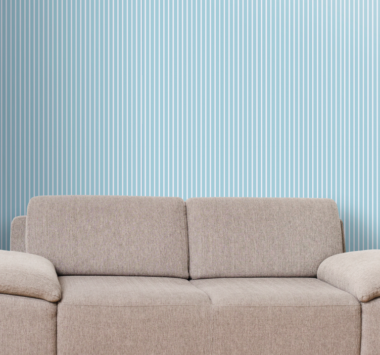 Kék, fehér és bézs függőleges tapéta - TenStickers