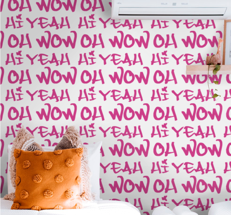 Kifejező kifejezéstervezés Tapéta felirat - TenStickers