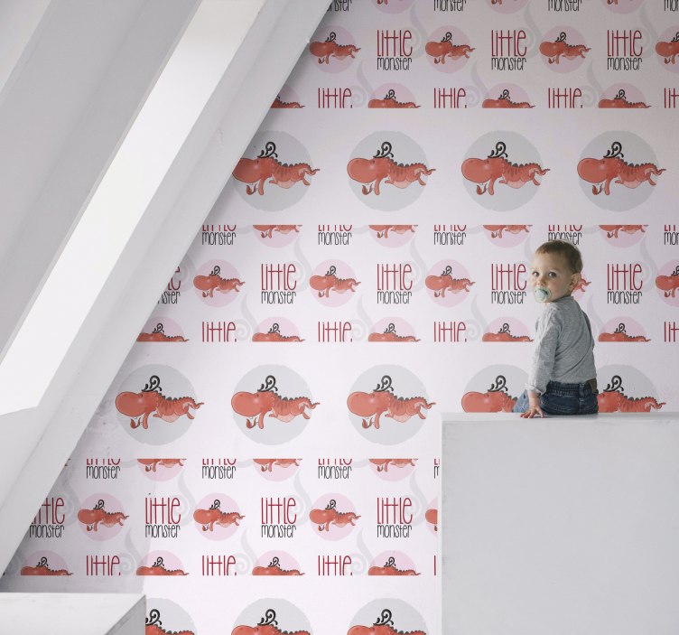 Kis szörny dizájn Allati tapéta - TenStickers