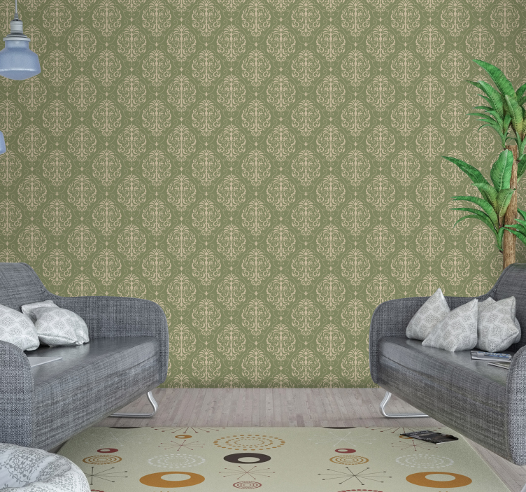 Klasszikus tapéta virágokkal - TenStickers