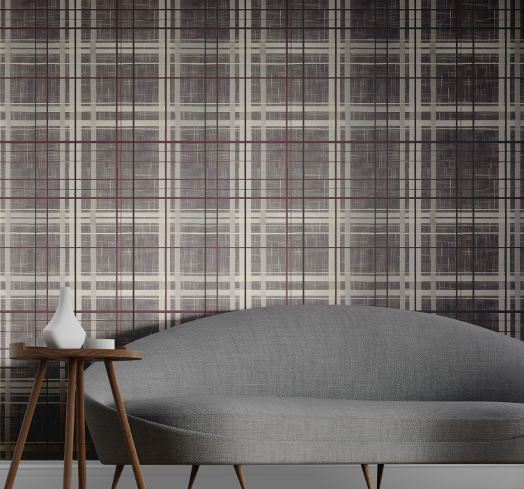 Kő hatású skót minta Tapéta Négyzet alakú tapéta - TenStickers