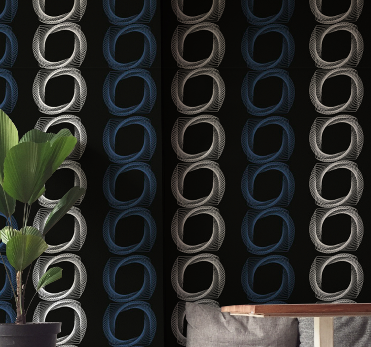 Kör minták Tapéta absztrakt - TenStickers