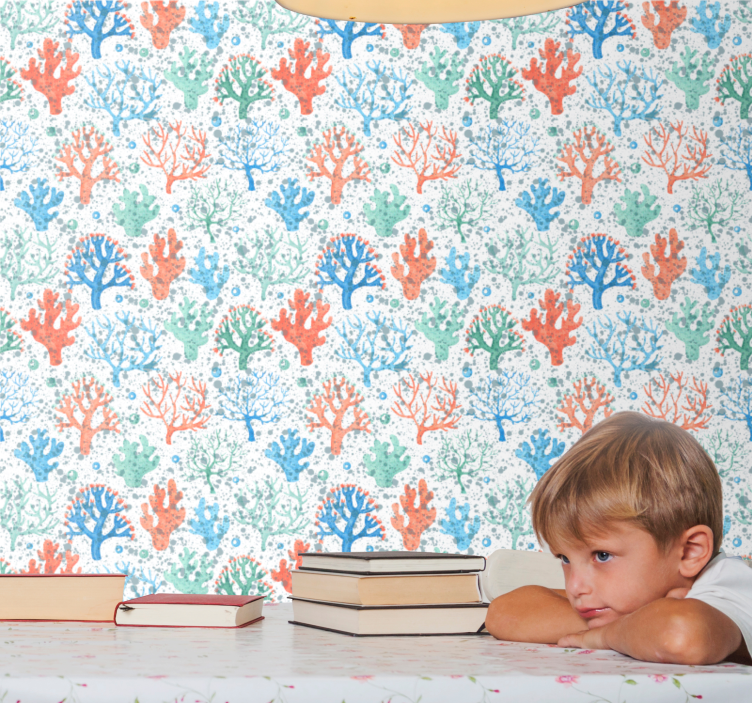 Korallzátony lenyomata Tapéta Természet - TenStickers