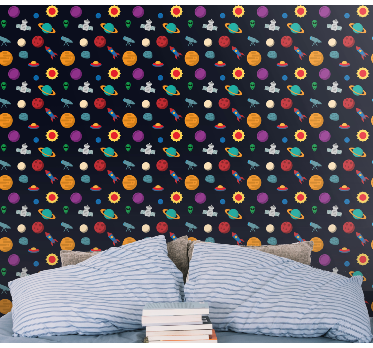 Kozmikus kalandjelenet Tapéta Csillagok - TenStickers