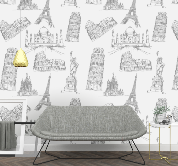 Leghíresebb műemlék minta Magyarország tapétaek - TenStickers