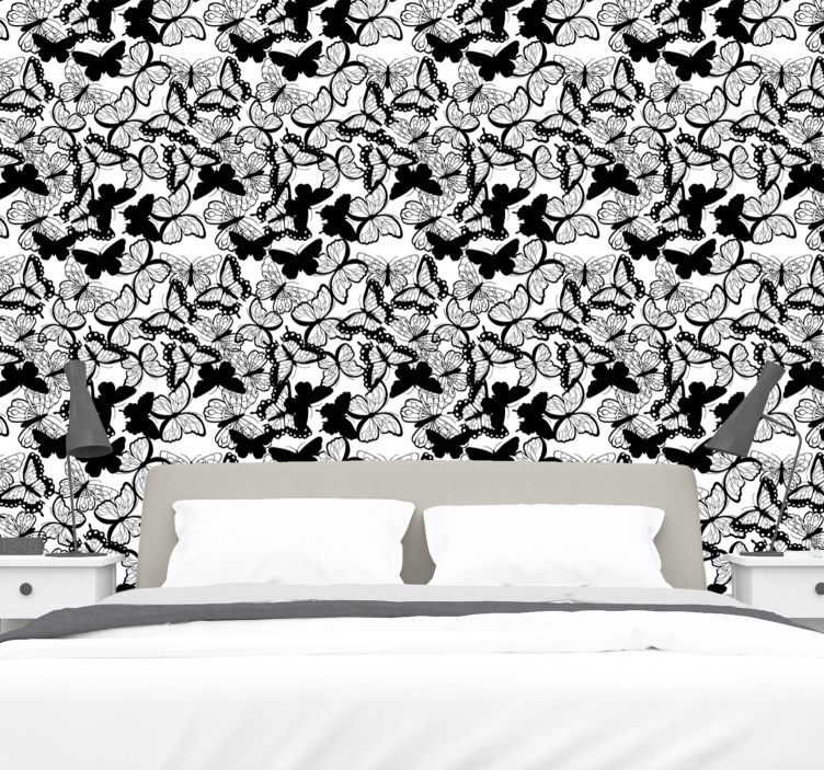 Lepkebőség Tapéta pillangó - TenStickers