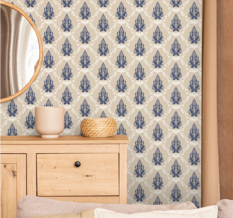 Leveles virágmotívum Barokk Tapéta - TenStickers