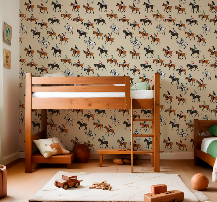 Lovaglás téma Tapéta lovak - TenStickers