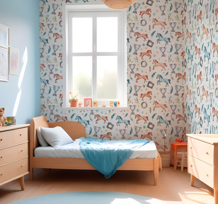 Lovas környezet Tapéta lovak - TenStickers