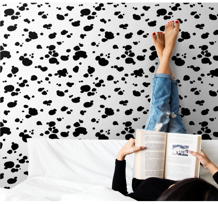 Mancsnyom minta Tapéta Kutya Tapéták - TenStickers