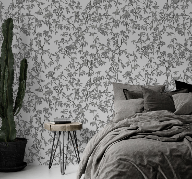 Minimalista fák tapéta fejtámlához - TenStickers