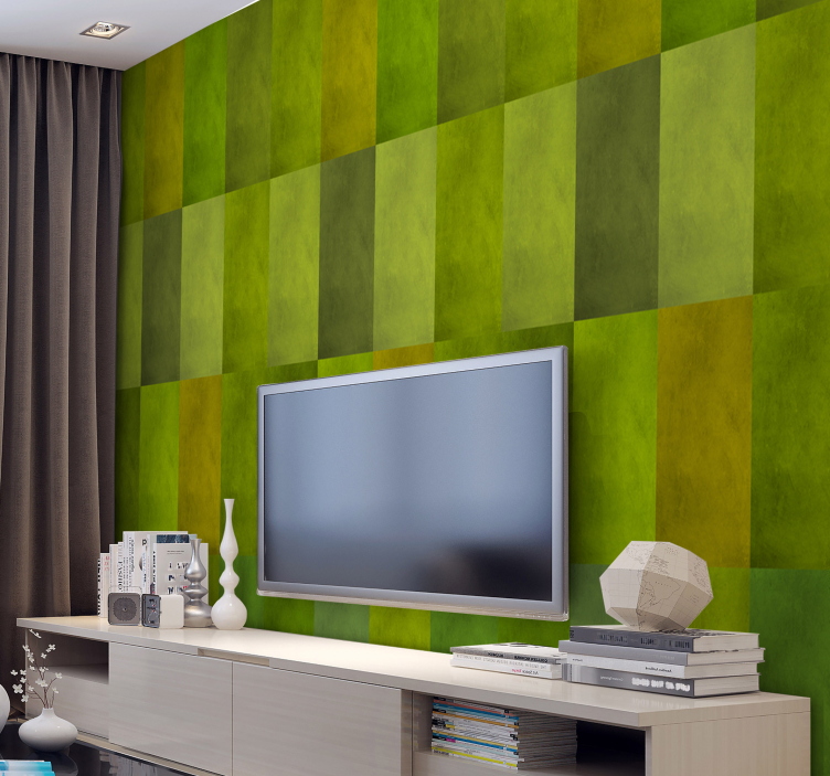 Modern tapéta négyzetekkel - TenStickers