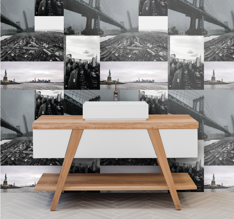 Nagyvárosi montázs Tapéta városi és országos tapétaek - TenStickers