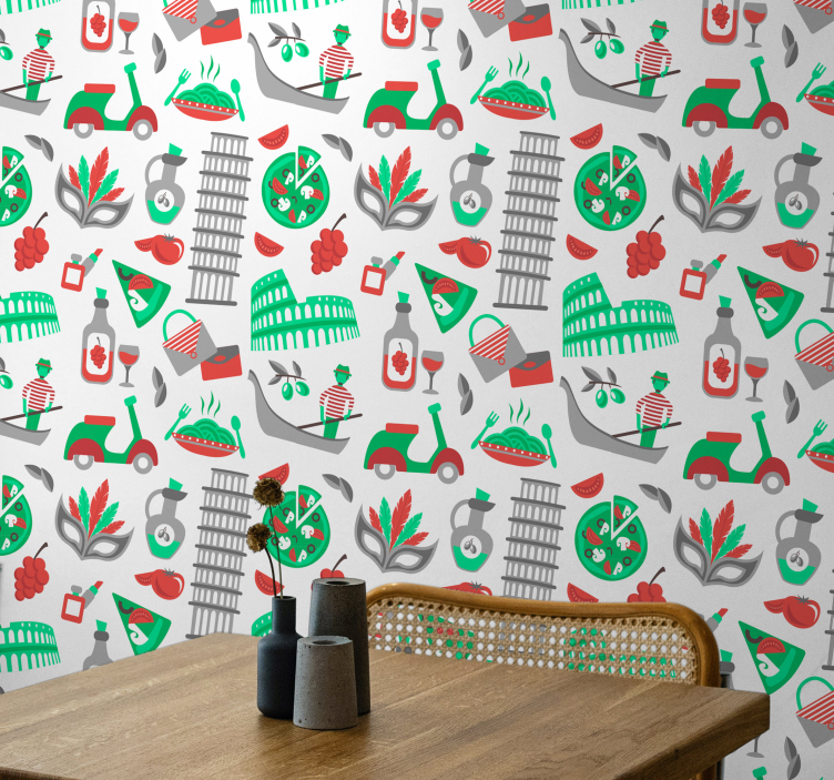 Olasz kulináris kaland Tapéta városi és országos tapétaek - TenStickers