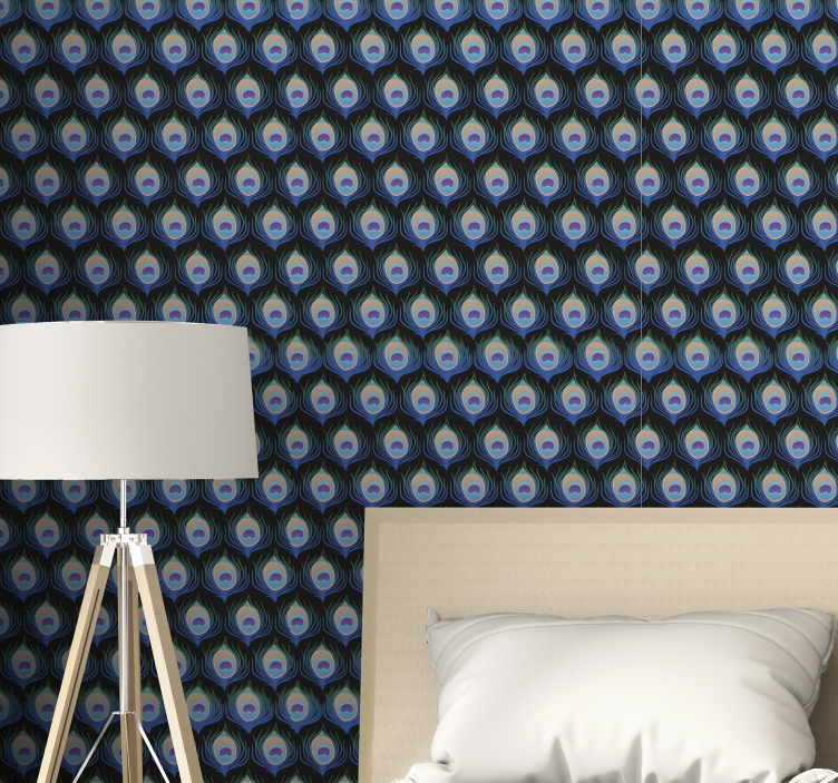 Pávatoll minták Tapéta madarak magyarország - TenStickers