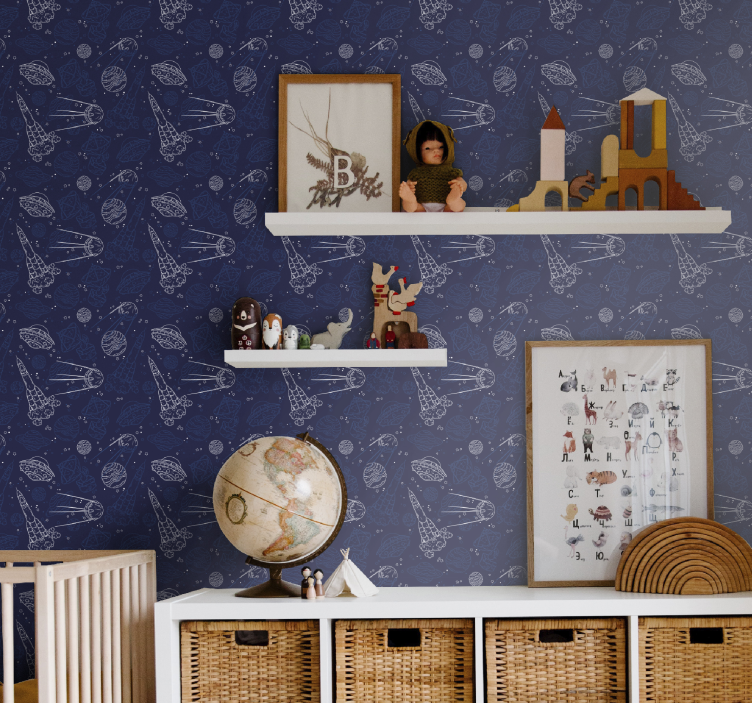 Rakéta űrkaland Babaszoba tapéta - TenStickers