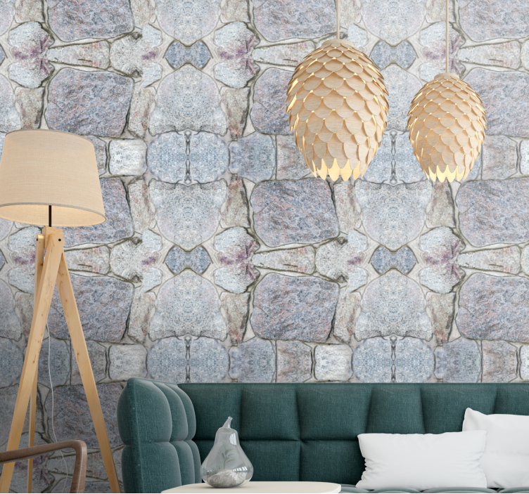 Rusztikus stílusú kő hatású tapéta - TenStickers