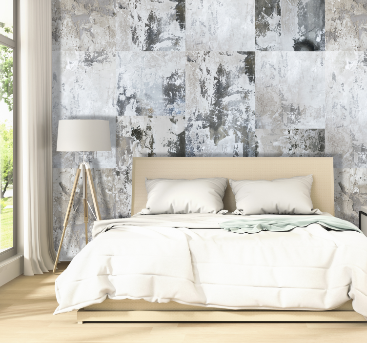 Sötét kompozíció absztrakt tapéta - TenStickers