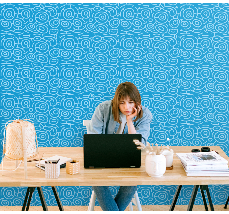 Spirális geometriai minta Tapéta Geometriai - TenStickers