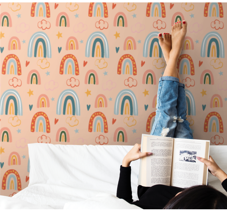 Szivárványos álomkép Tizenéves tapéta - TenStickers