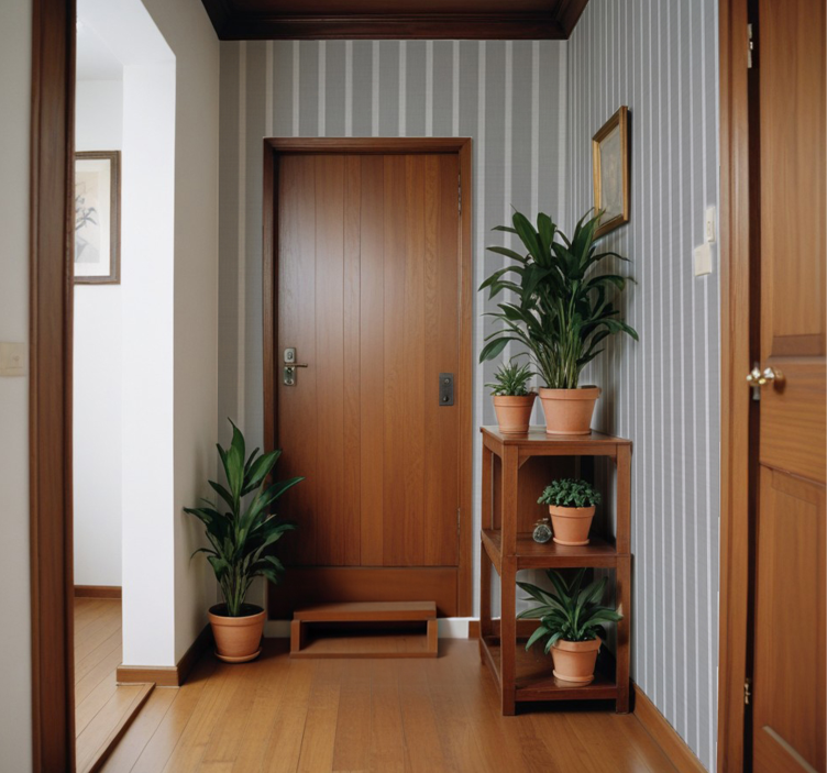 Szürke csíkok Párna tapéta - TenStickers