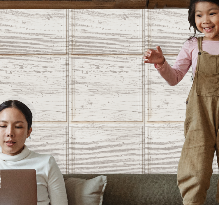 Szürke fa panel tapéta - TenStickers