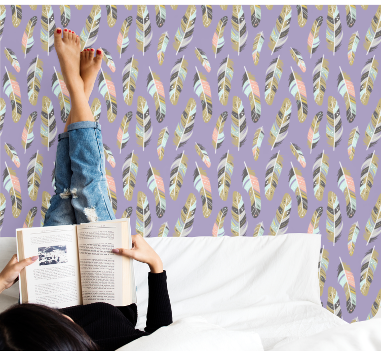 Tollas minták Tapéta levelek - TenStickers