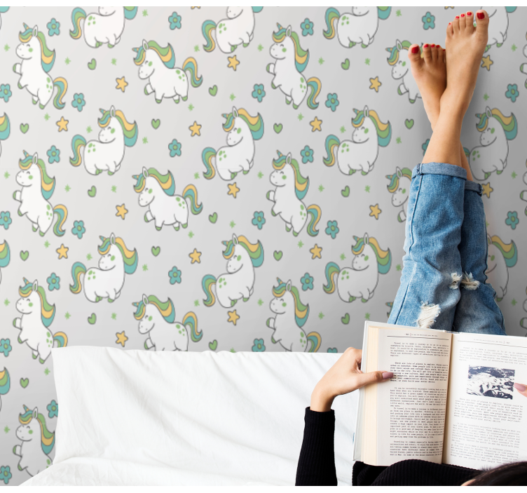 Unikornis fantázia Gyerekszoba tapéta - TenStickers