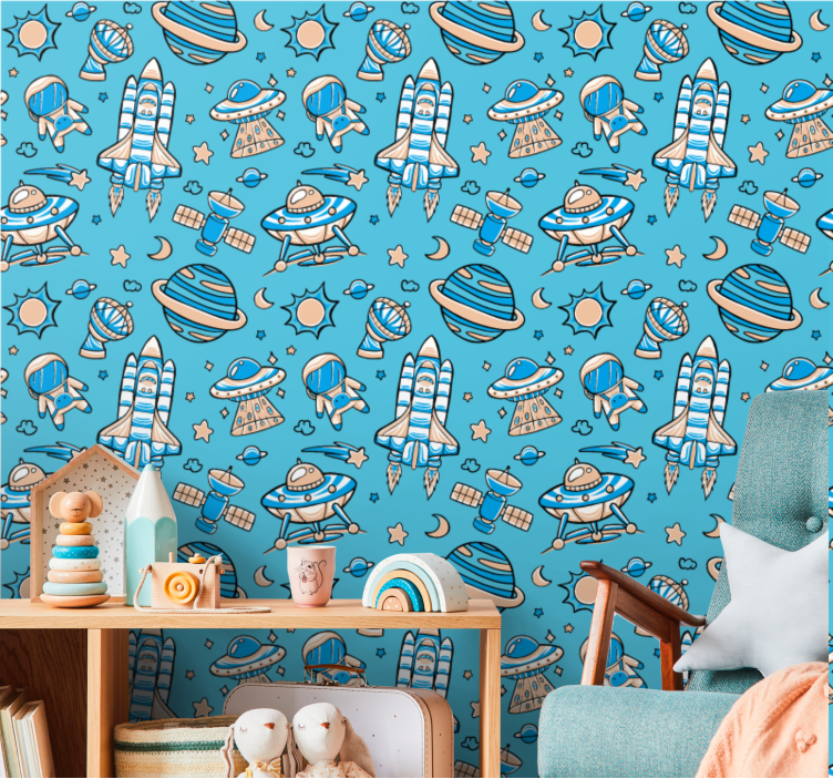 űrkutatási fantázia Tapéta Modern - TenStickers