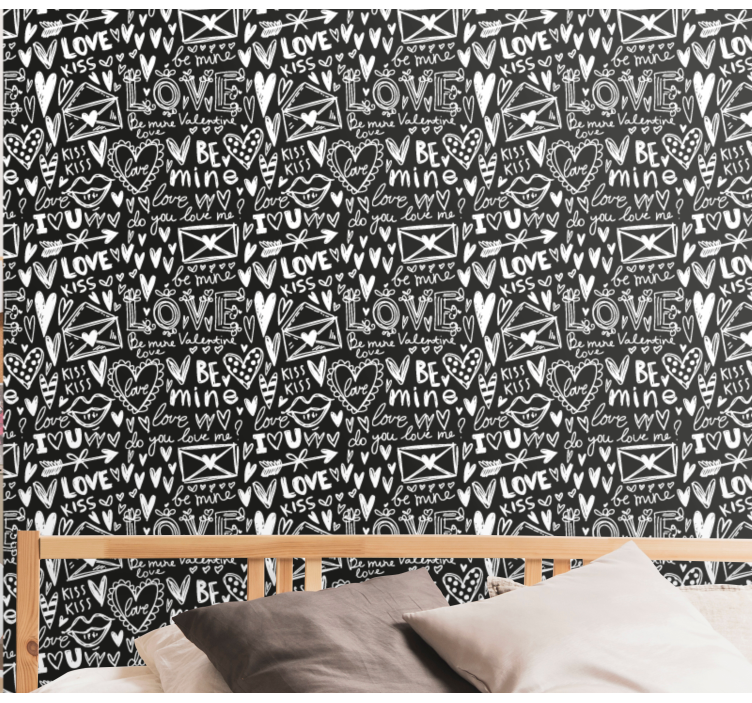 Valentin-napi firka Tapéta felirat - TenStickers