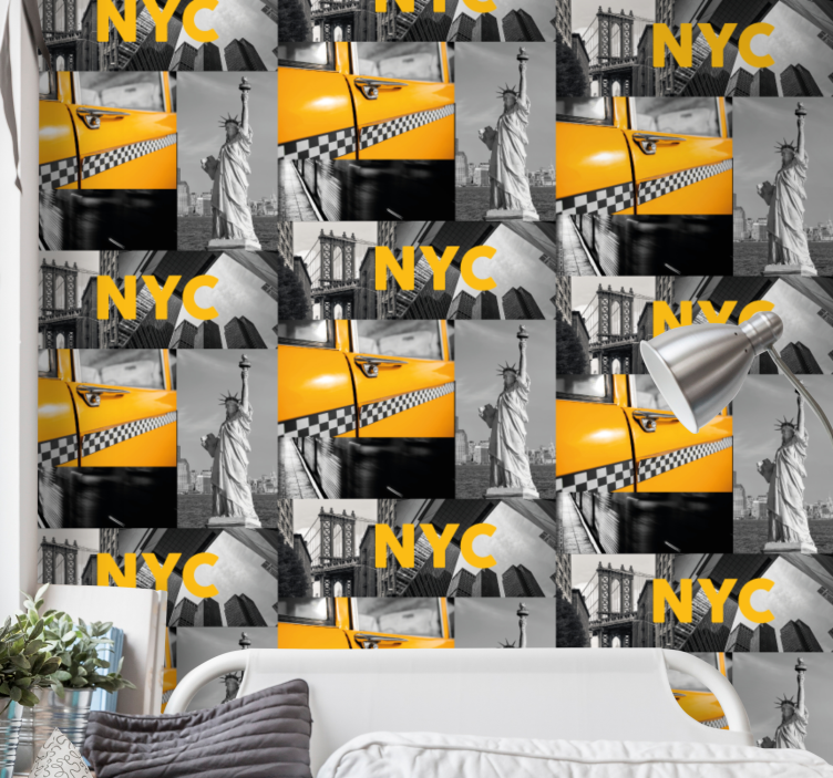 Városi kollázs Tapéta városi és országos tapétaek - TenStickers