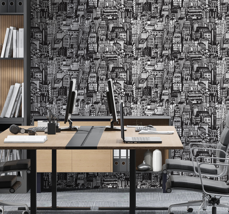 Városi vázlatkáosz Tapéta városi és országos tapétaek - TenStickers