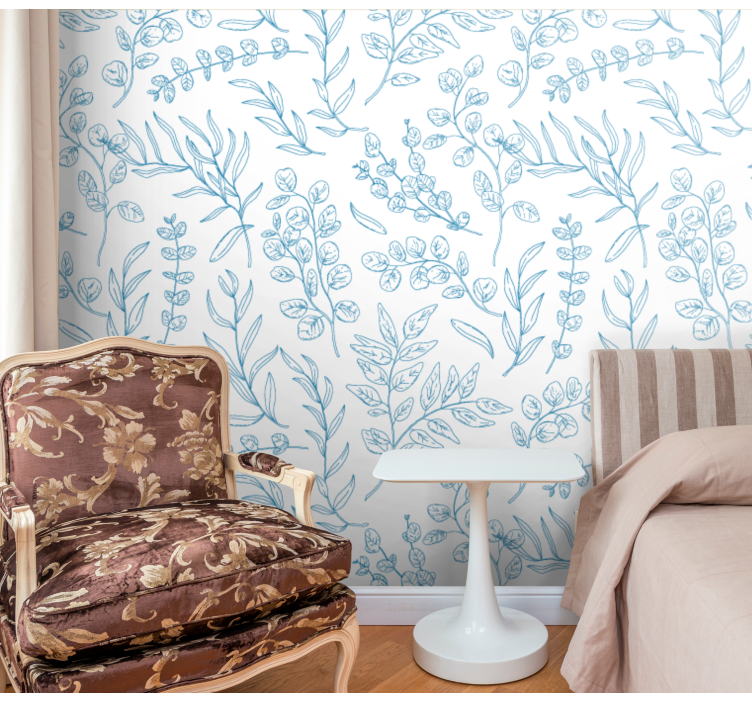 Vékony növények levél tapéta - TenStickers