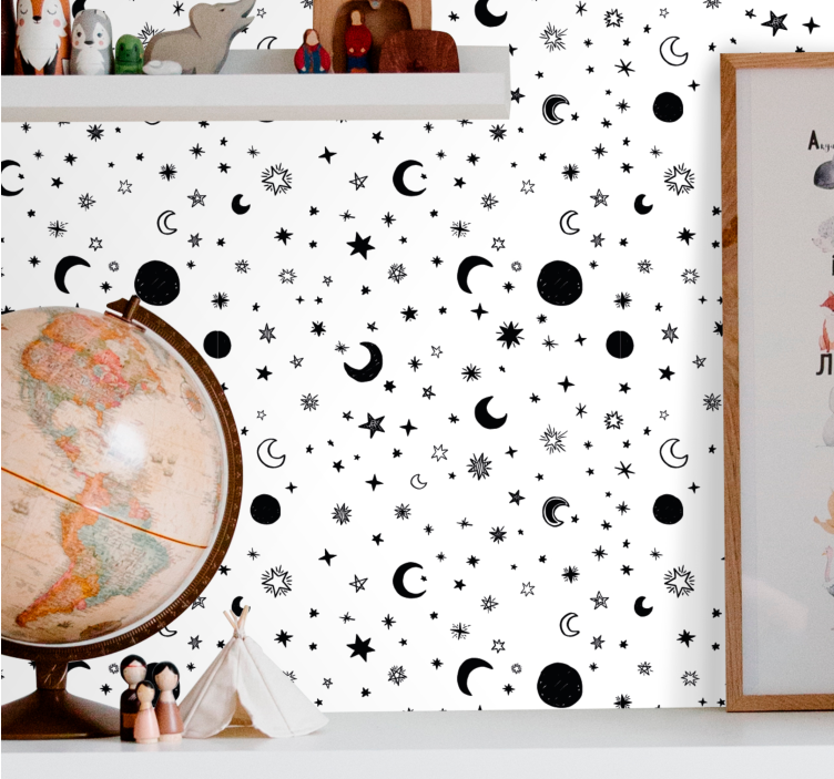 Világűr csillagok gyermek tapéta - TenStickers