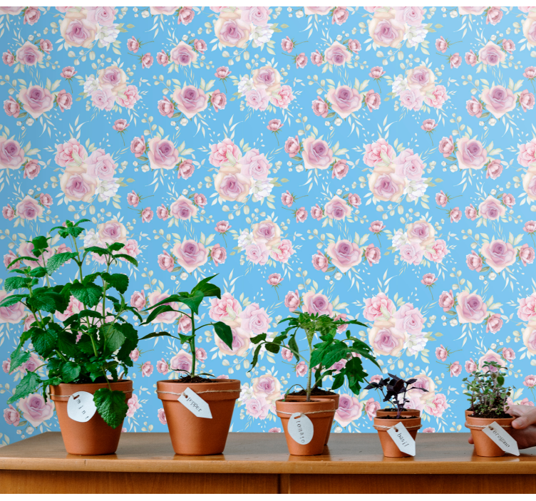 Virágkötészeti együttes Tapéta Virágok - TenStickers