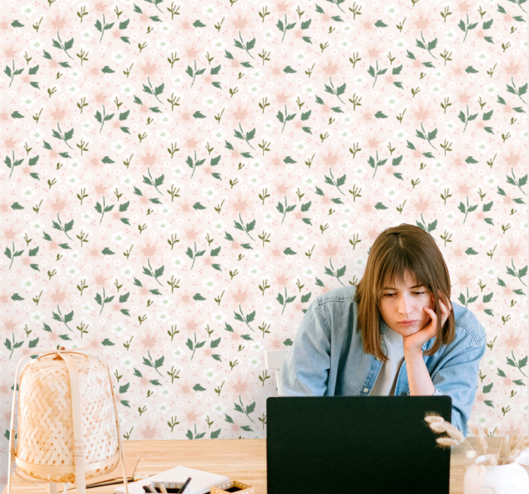 Virágos finomság Tapéta Virágok - TenStickers