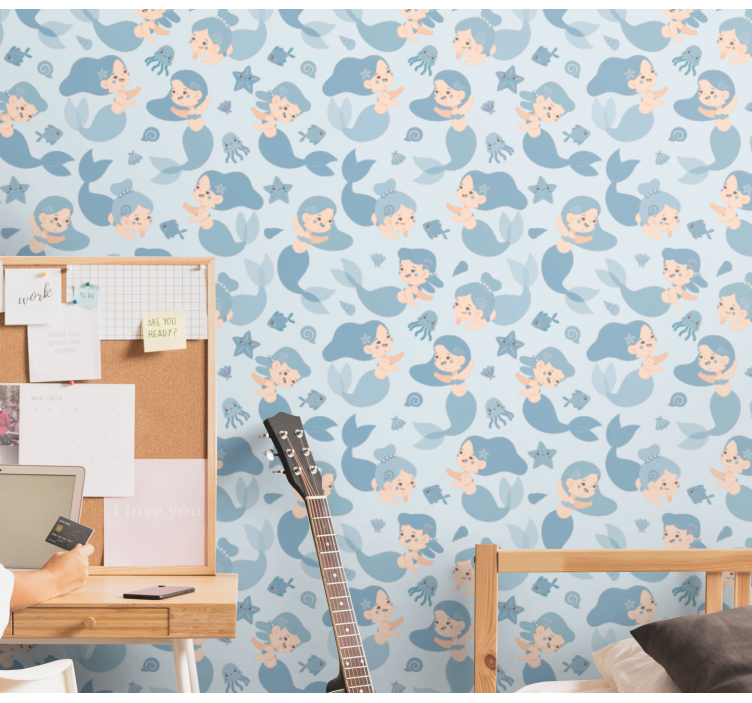 Víz alatti fantázia Gyerekszoba tapéta - TenStickers