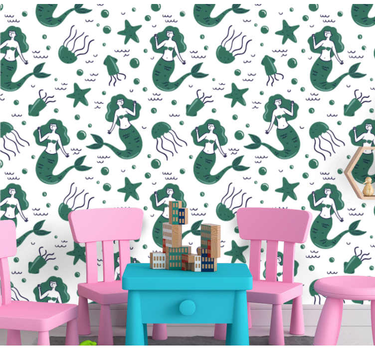 Víz alatti sellők Tapéta Természet - TenStickers