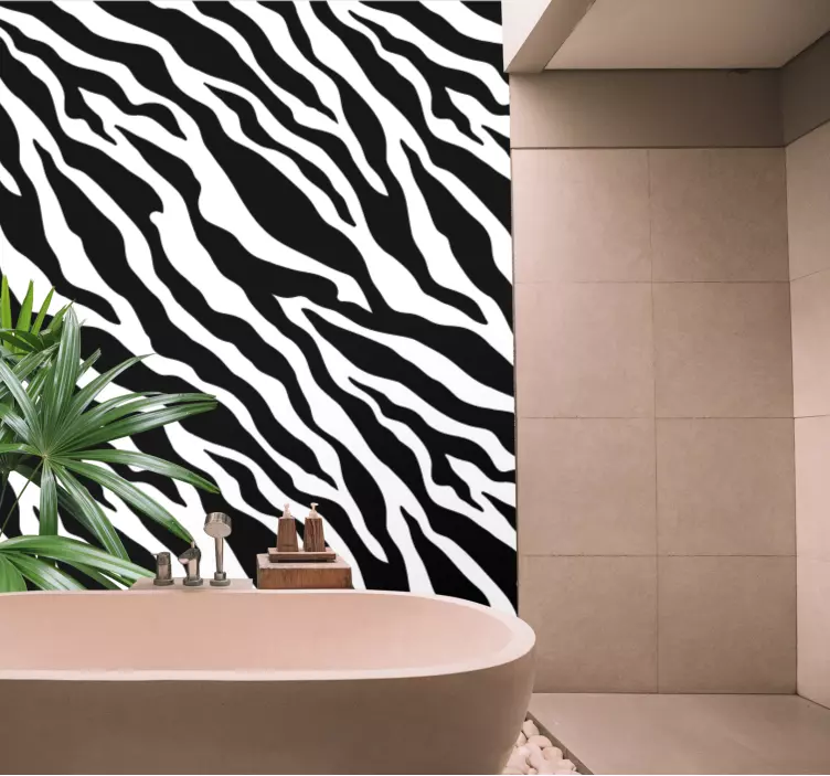 Zebra csík Zebra Tapéta - TenStickers