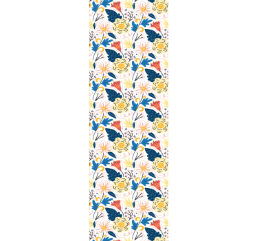 Virágzó színes design Tapéta Virágok - TenStickers
