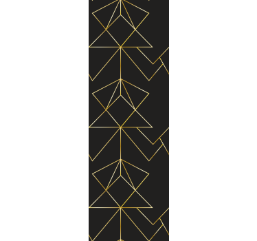 Arany levélformák Tapéta Geometriai - TenStickers